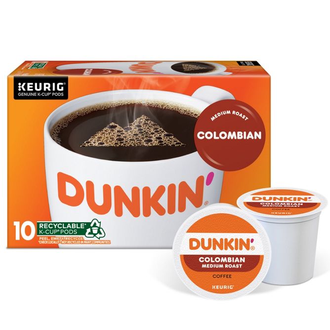 Dunkin Coffee Colombian K-Cup Pods