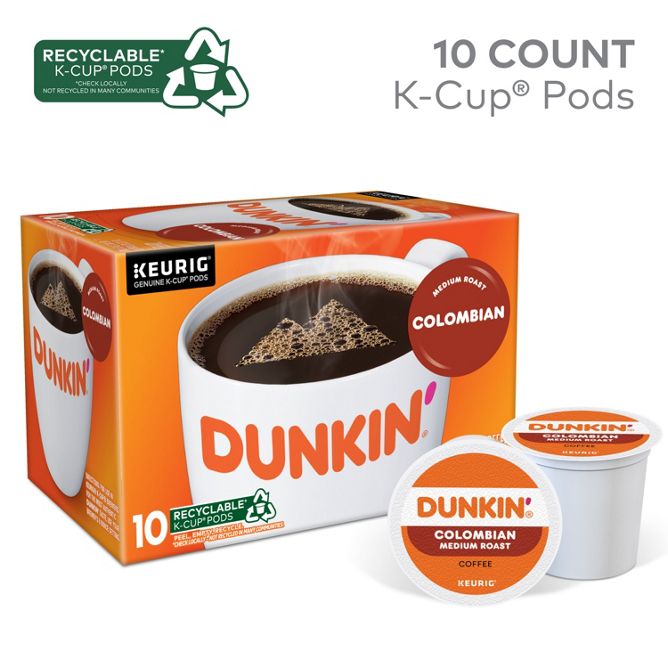 Dunkin Coffee Colombian K-Cup Pods