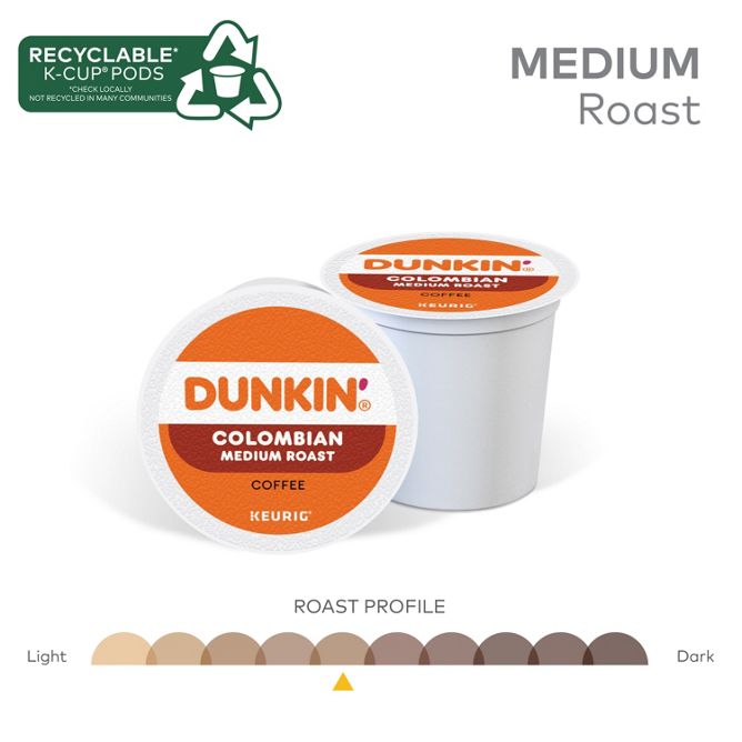 Dunkin Coffee Colombian K-Cup Pods
