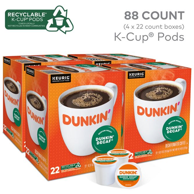 Dunkin Coffee Dunkin Decaf K-Cup Pods