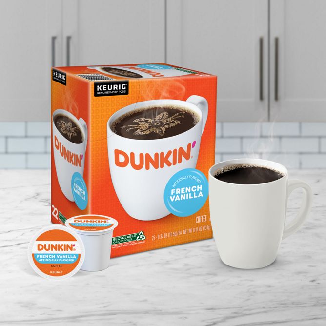 Dunkin Coffee French Vanilla K-Cup Pods