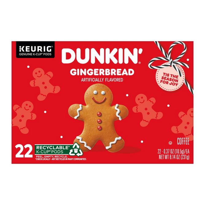 Dunkin Coffee Gingerbread K-Cup Pods