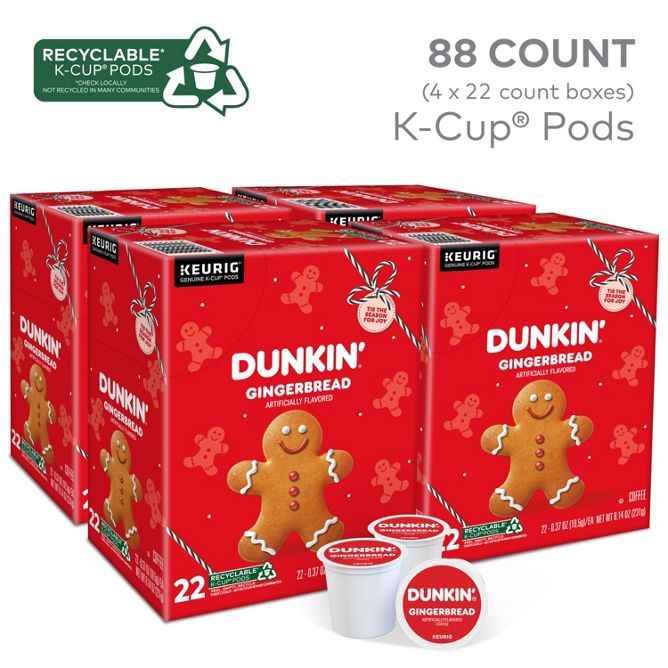 Dunkin Coffee Gingerbread K-Cup Pods