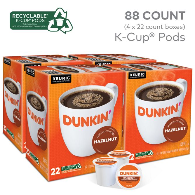 Dunkin Coffee Hazelnut Coffee K-Cup Pods