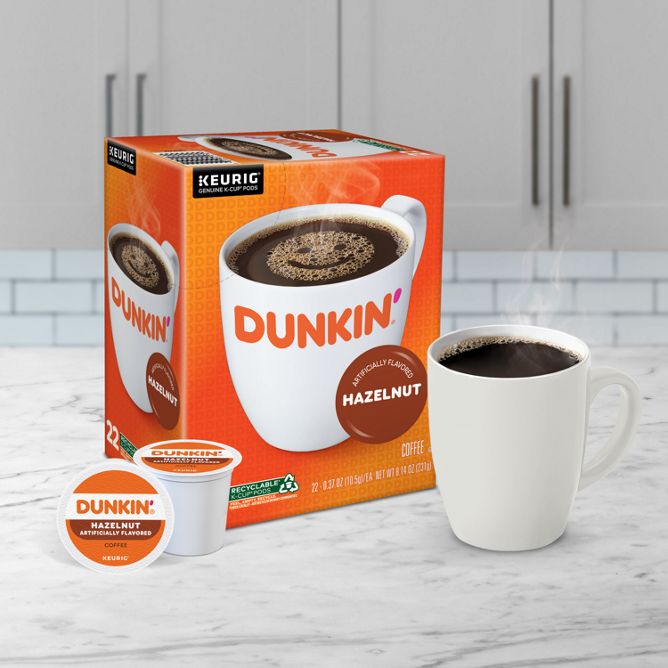 Dunkin Coffee Hazelnut Coffee K-Cup Pods