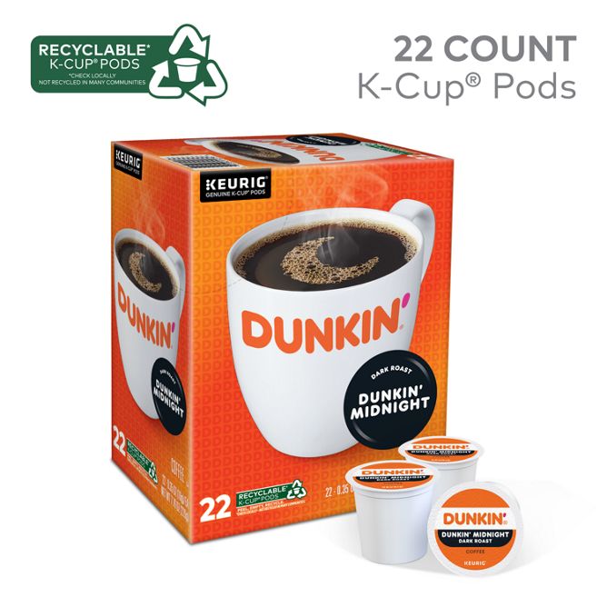 Dunkin Coffee Midnight Coffee K-Cup Pods