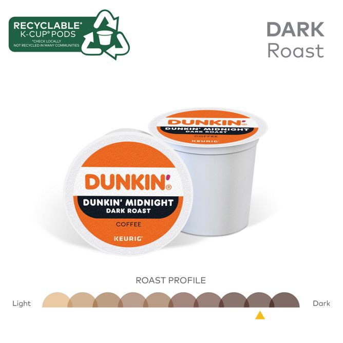 Dunkin Coffee Midnight Coffee K-Cup Pods