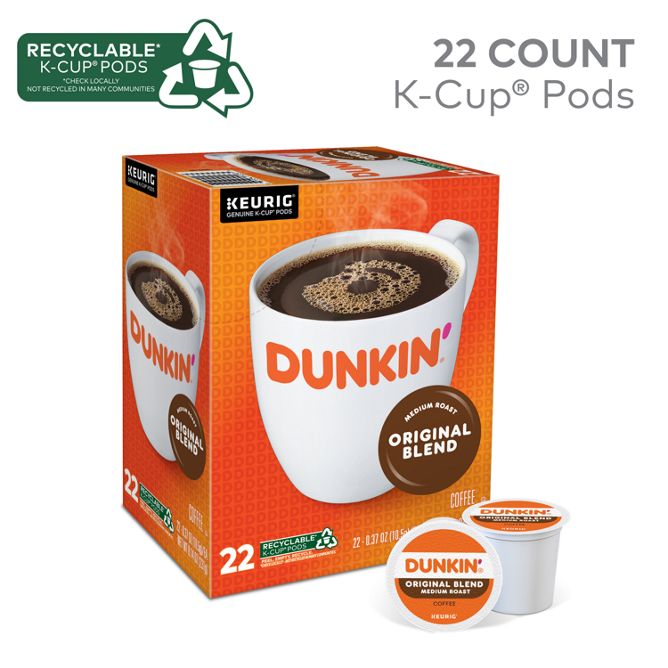 Dunkin Coffee Original Blend K-Cup Pods