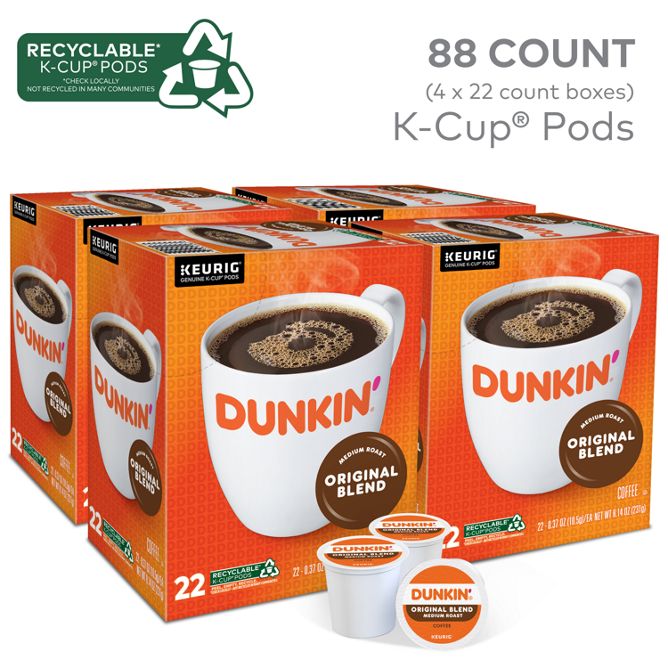 Dunkin Coffee Original Blend K-Cup Pods