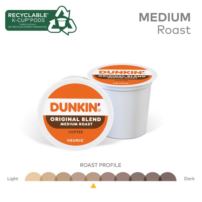 Dunkin Coffee Original Blend K-Cup Pods