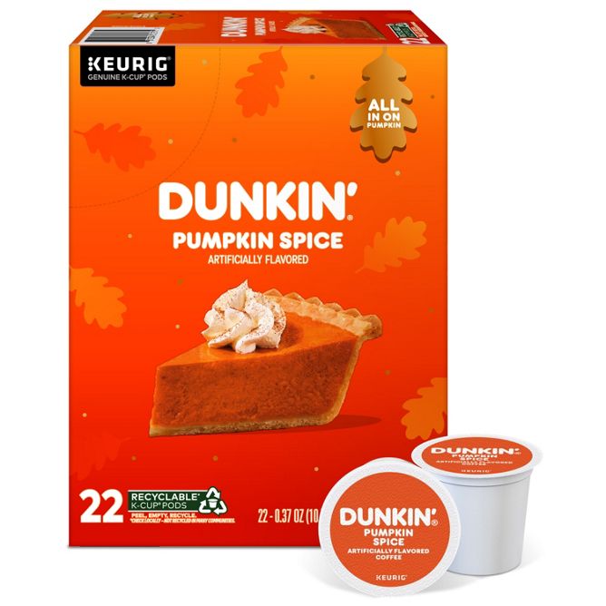 Dunkin Coffee Pumpkin Spice K-Cup Pods