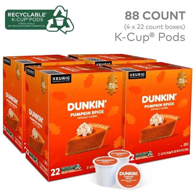 Dunkin Coffee Pumpkin Spice K-Cup Pods