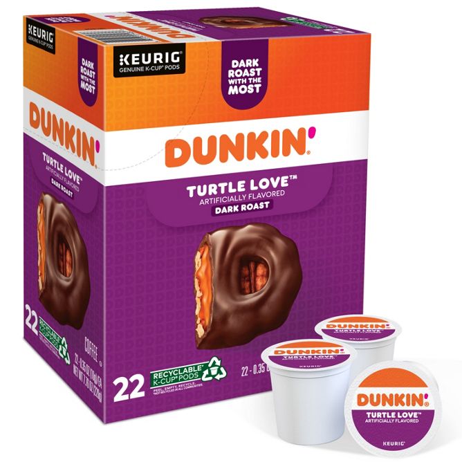Dunkin Coffee Turtle Love K-Cup Pods