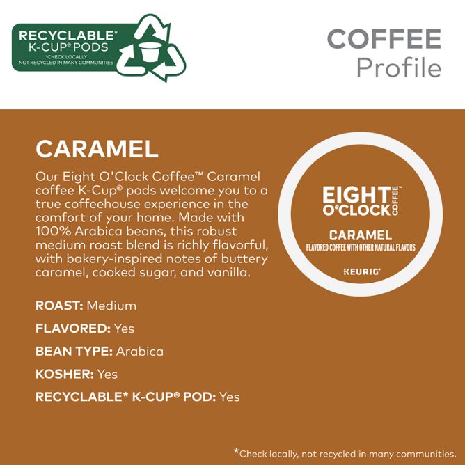 Eight O clock Caramel K-Cup Pods