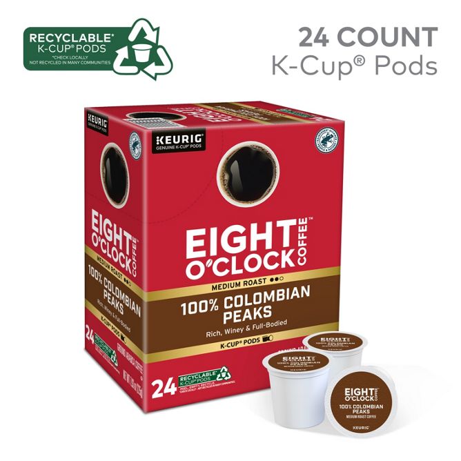 Eight O clock Colombian Peaks K-Cup Pods