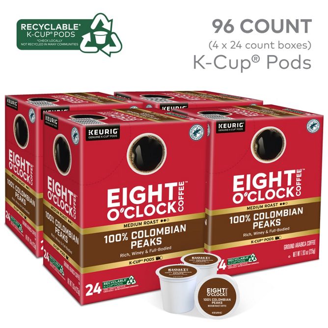 Eight O clock Colombian Peaks K-Cup Pods