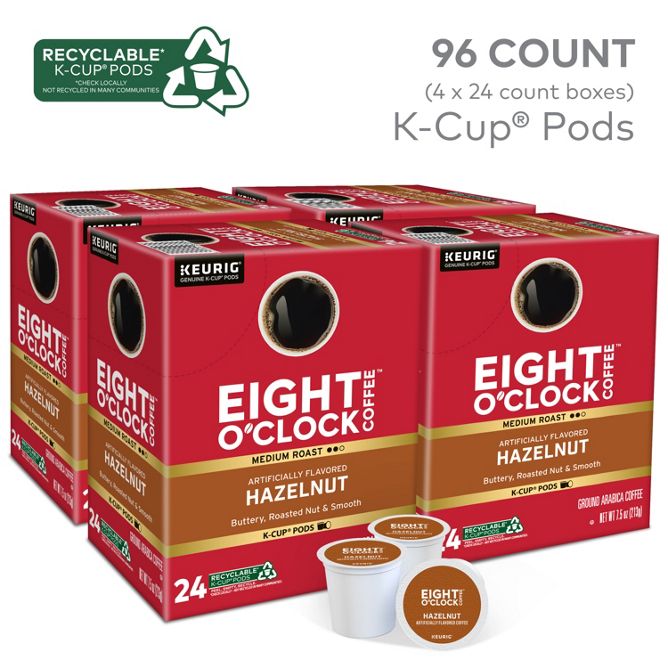 Eight O clock Hazelnut K-Cup Pods