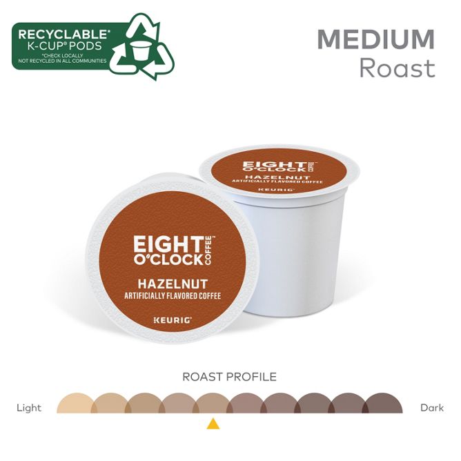 Eight O clock Hazelnut K-Cup Pods