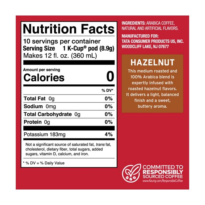 Eight O clock Hazelnut K-Cup Pods