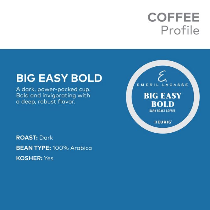 Emerils Coffee Big Easy Bold K-Cup Pods
