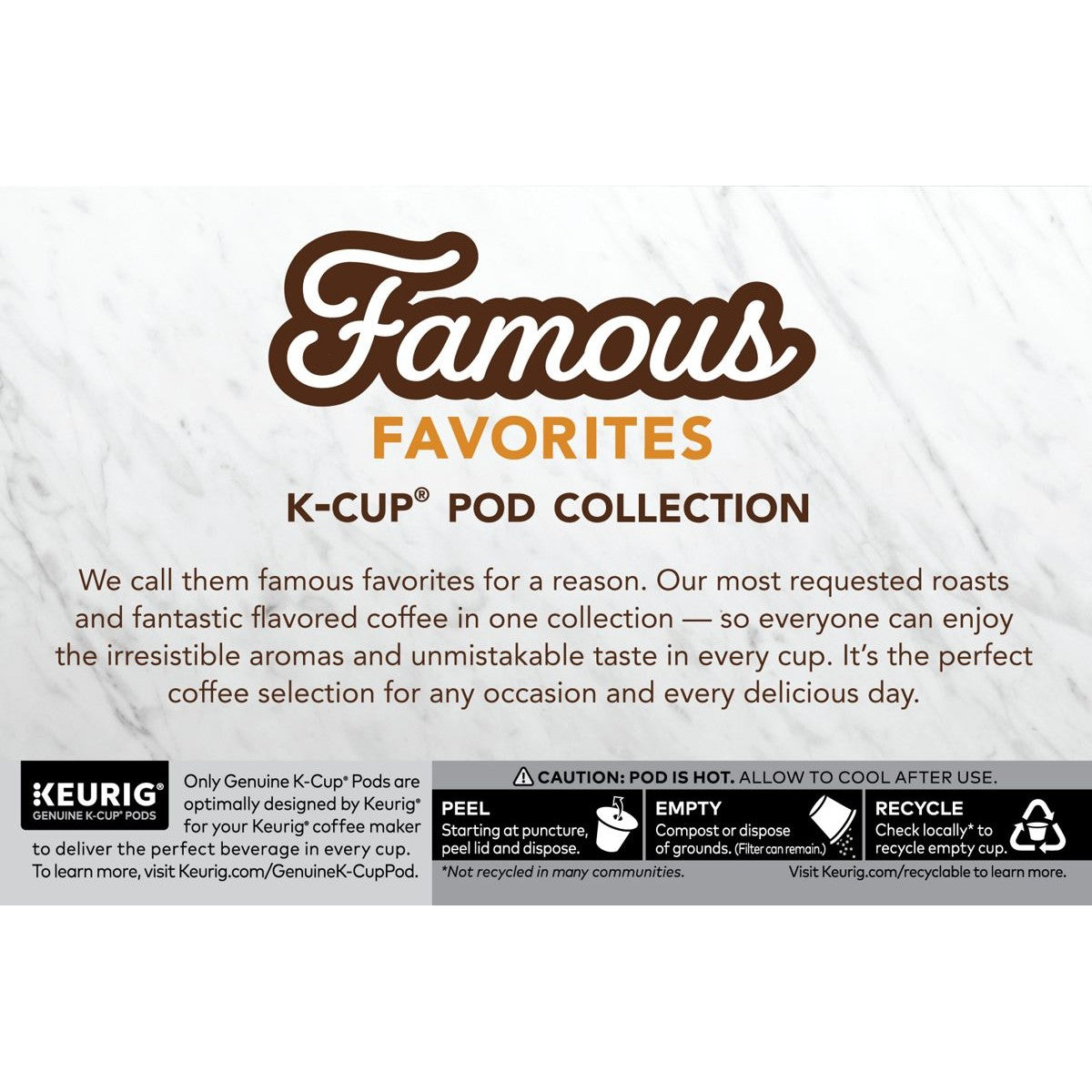 Keurig Famous Favorites Variety Pack, 10ct K-Cup Pods