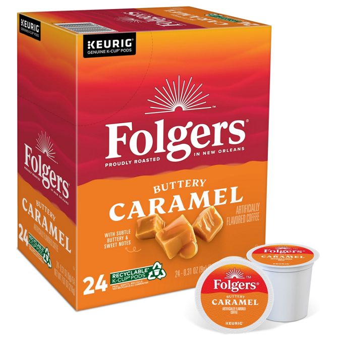 Folgers Coffee Buttery Caramel K-Cup Pods