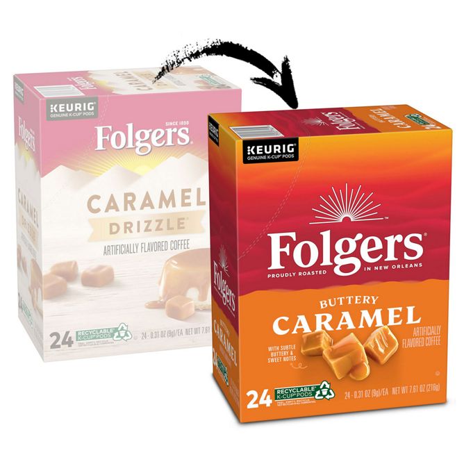 Folgers Coffee Buttery Caramel K-Cup Pods