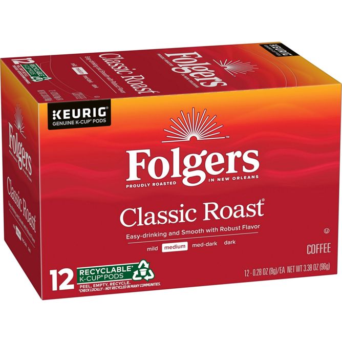 Folgers Coffee Classic Roast K-Cup Pods