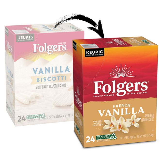 Folgers Coffee French Vanilla K-Cup Pods