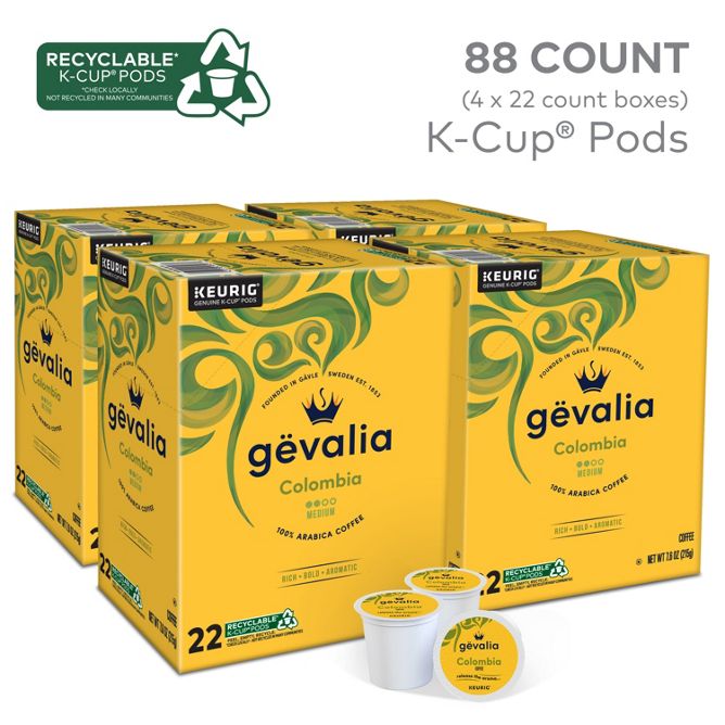 Gevalia Coffee Colombian Coffee K-Cup Pods