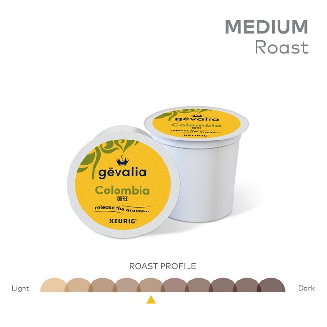 Gevalia Coffee Colombian Coffee K-Cup Pods