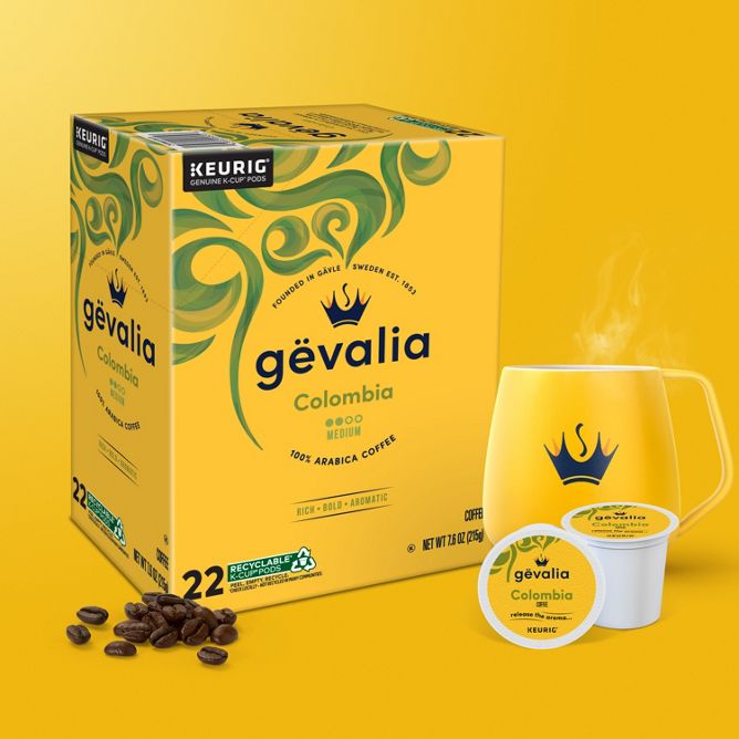 Gevalia Coffee Colombian Coffee K-Cup Pods