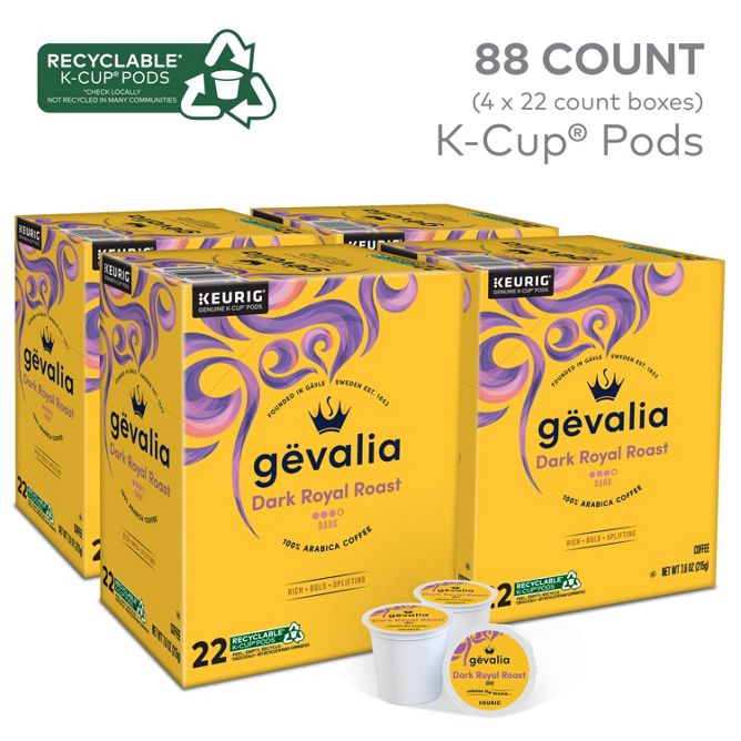 Gevalia Coffee Dark Royal Roast K-Cup Pods