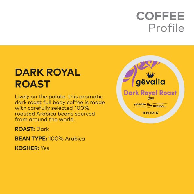 Gevalia Coffee Dark Royal Roast K-Cup Pods