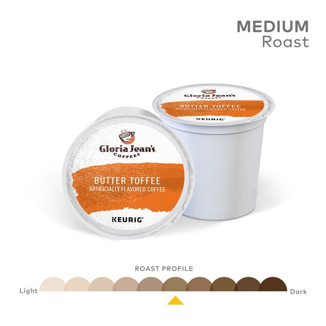 Gloria Jean_s Coffee Butter Toffee K-Cup Pods