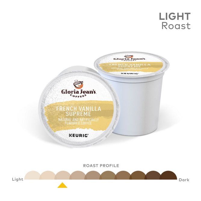 Gloria Jean_s Coffee French Vanilla Supreme K-Cup Pods
