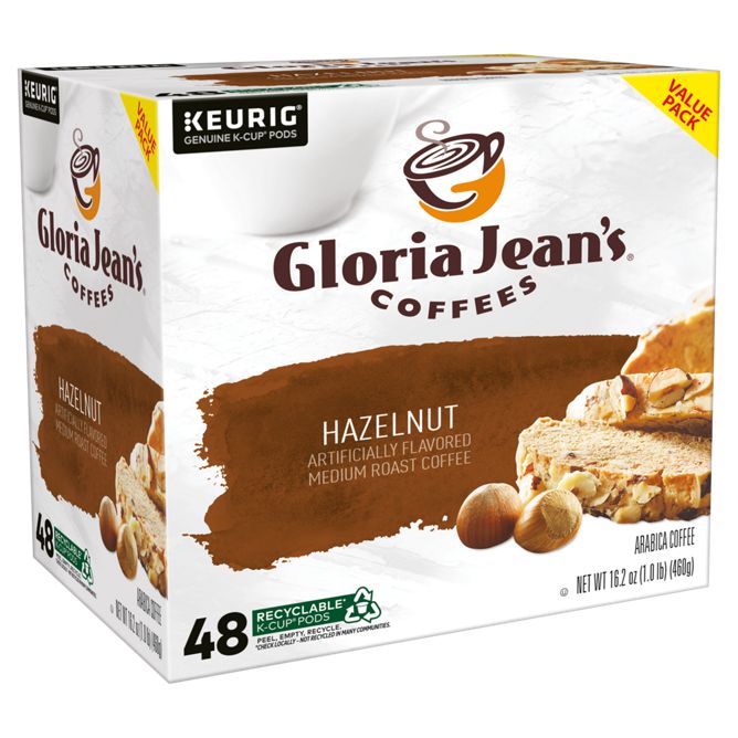 Gloria Jean_s Coffee Hazelnut K-Cup Pods