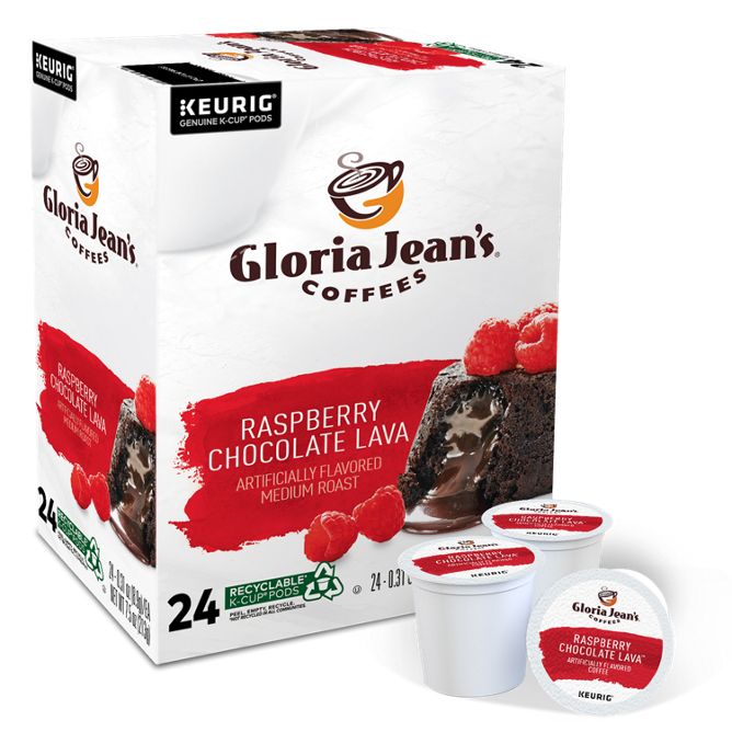 Gloria Jean_s Coffee Raspberry Chocolate Lava K-Cup Pods