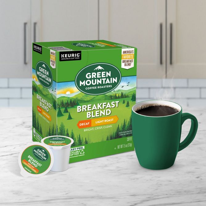 Green Mountain Coffee Roasters Breakfast Blend (Decaf) K-Cup Pods