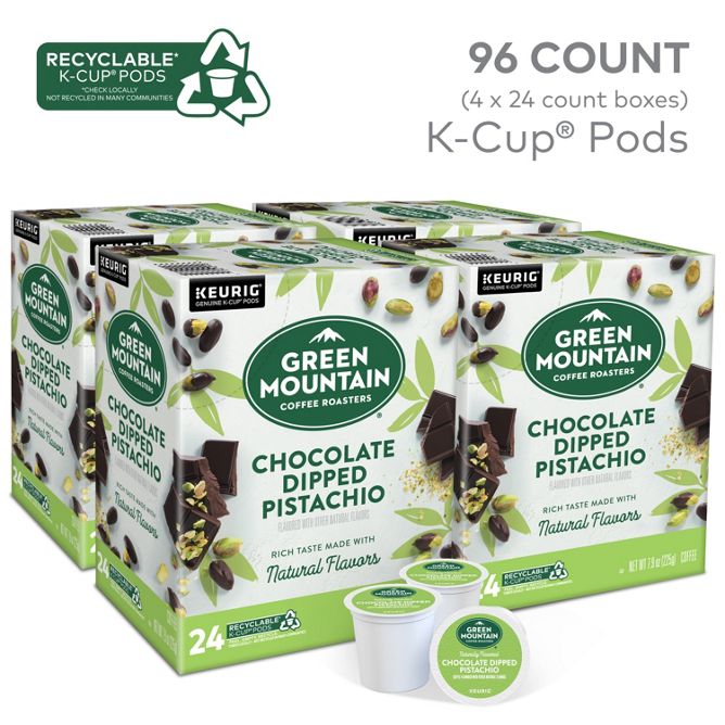 Green Mountain Coffee Roasters Chocolate Dipped Pistachio K-Cup Pods