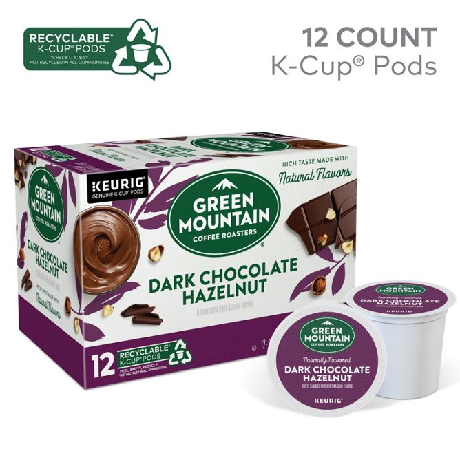 Green Mountain Coffee Roasters Dark Chocolate Hazelnut Coffee K-Cup Pods
