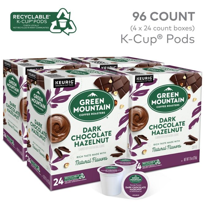 Green Mountain Coffee Roasters Dark Chocolate Hazelnut Coffee K-Cup Pods