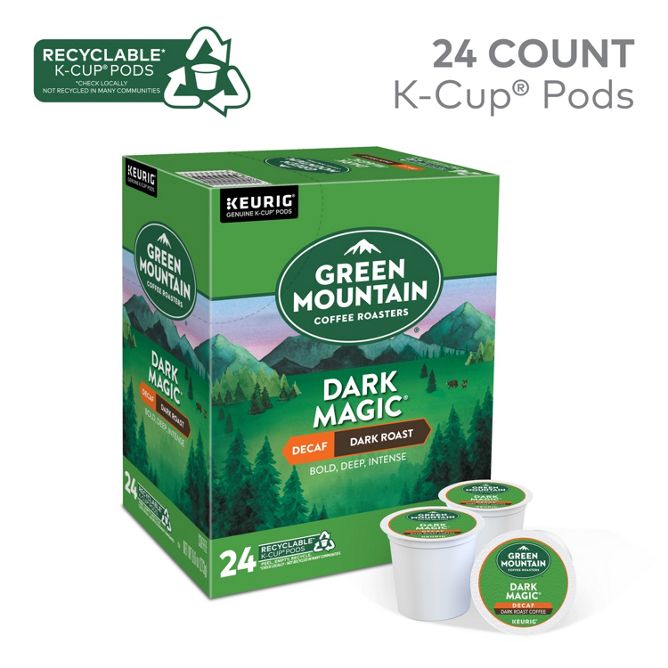 Green Mountain Coffee Roasters Dark Magic (Decaf) K-Cup Pods