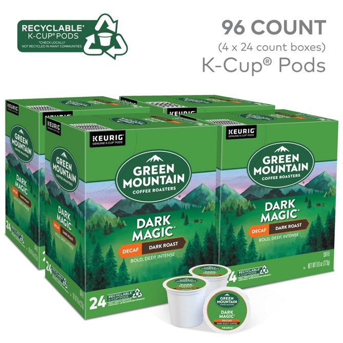 Green Mountain Coffee Roasters Dark Magic (Decaf) K-Cup Pods