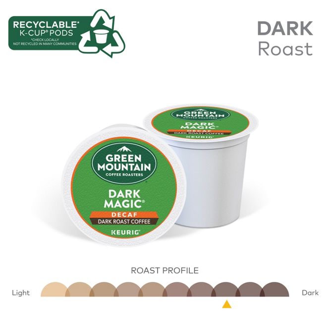 Green Mountain Coffee Roasters Dark Magic (Decaf) K-Cup Pods
