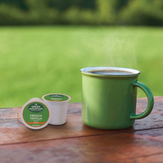 Green Mountain Coffee Roasters French Vanilla Coffee (DECAF) K-Cup Pods