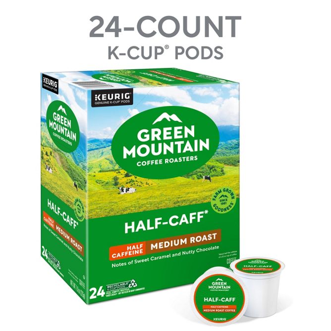 Green Mountain Coffee Roasters Half Caff K-Cup Pods