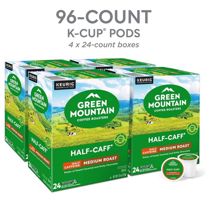 Green Mountain Coffee Roasters Half Caff K-Cup Pods