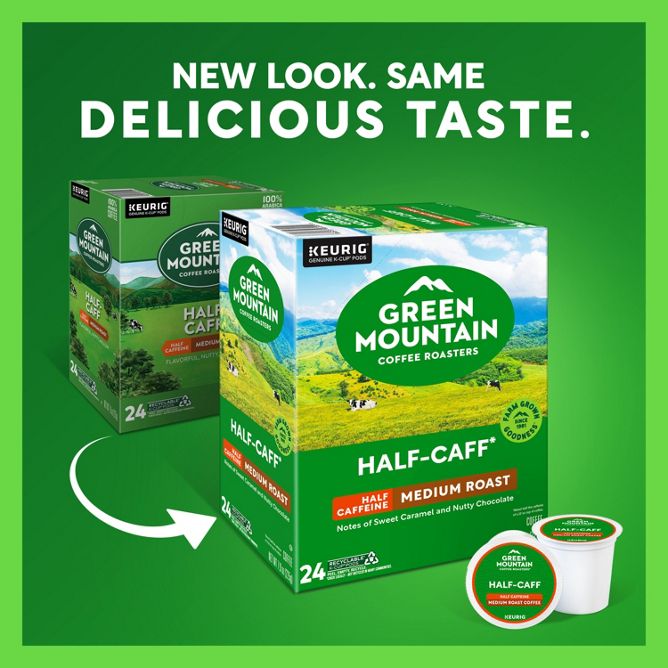 Green Mountain Coffee Roasters Half Caff K-Cup Pods