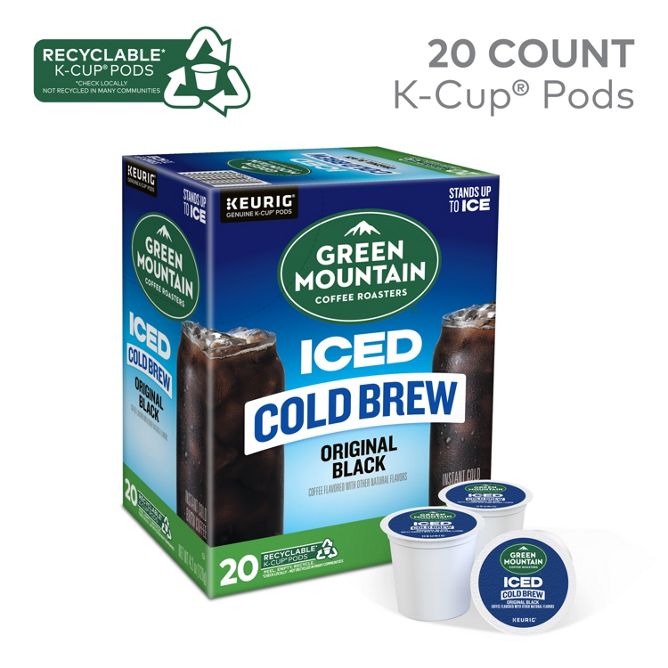 Green Mountain Coffee Roasters Iced Original Black Black Cold Brew K-Cup Pods